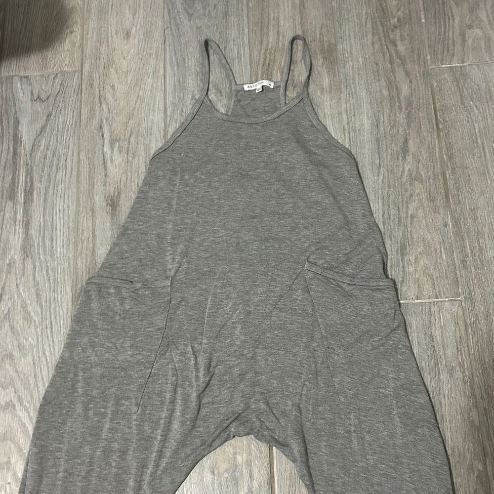 LIKE NEW! Women's Antistar Gray Racerback Buddha Jumpsuit - XS